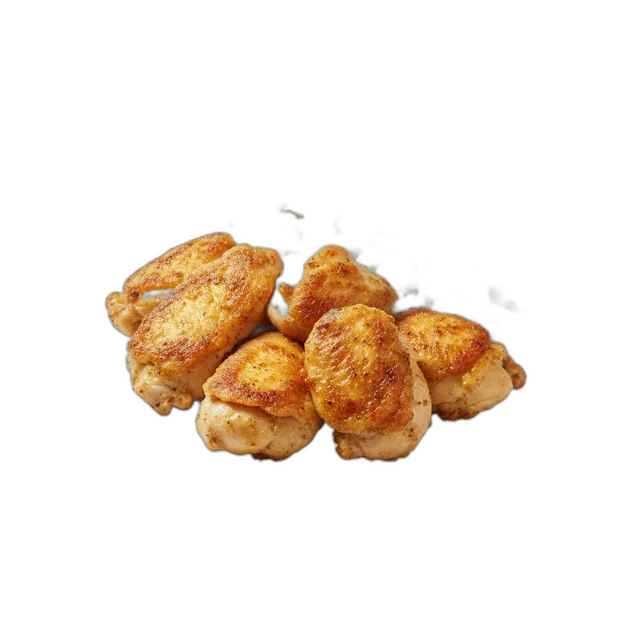 Gebratenes Hähnchen mit Reis