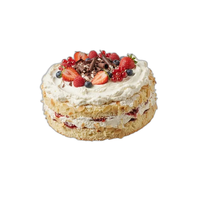 Geburtstagstorte mit Sahnecreme