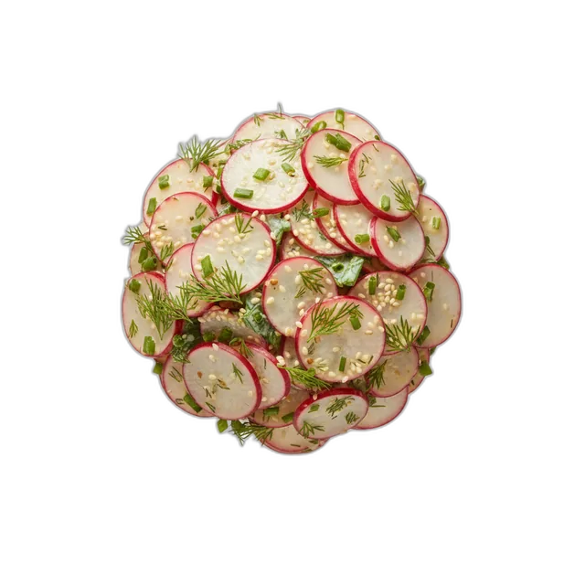Radieschen Salat mit Sesam
