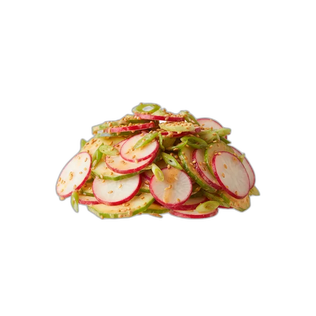 Radieschensalat mit Sesam und Dressing