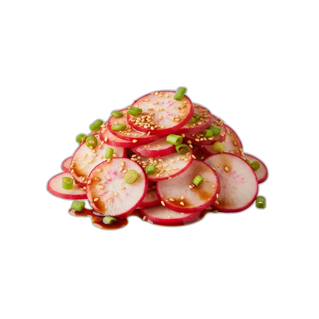 Radieschensalat mit Sesam und Sojasauce