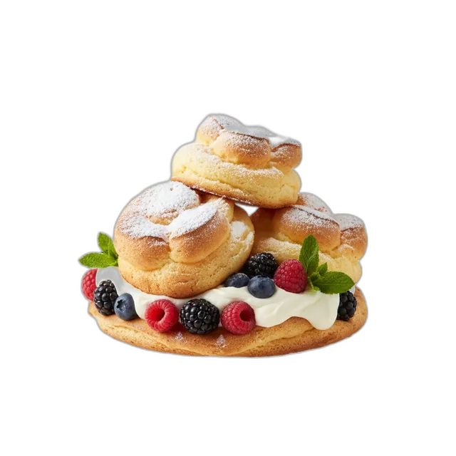 Salzburger Nockerl mit Beeren Sahne