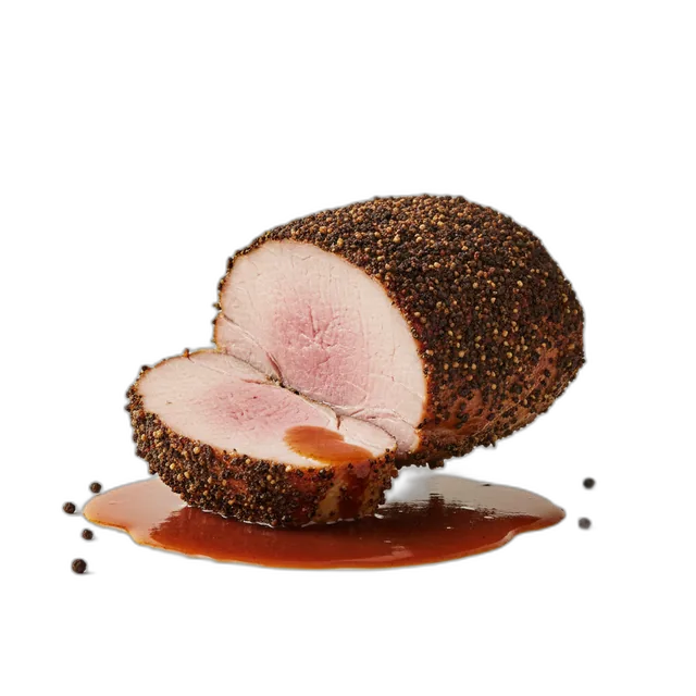 Schweinebraten im Pfeffermantel